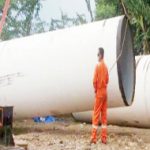 Pipa air baku diameter 1900mm